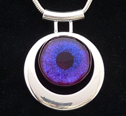 Purple circle necklace